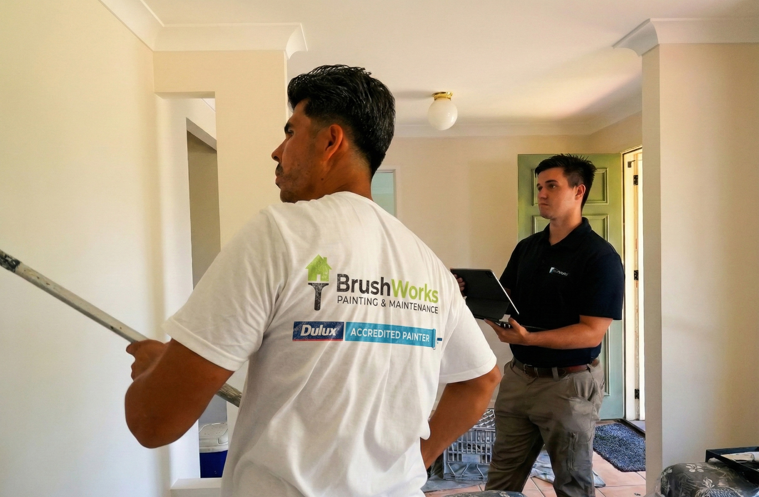 Brushworks Dulux Accredited painters completing an interior repaint in Sydney's Inner West